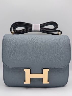 18CM Epsom Leather Crossbody / Shoulder Bag - Iceberg Blue